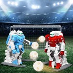 COSTWAY Fußballroboter mit Infrarot-Fernbedienung Roboter Spielzeug für interaktives Fußballspiel Spielzeugroboter Mehrspieler-Modus Roboter-Fußball zum Dribbeln Schießen Passen Kinderspielzeug