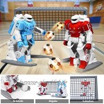 COSTWAY Fußballroboter mit Infrarot-Fernbedienung Roboter Spielzeug für interaktives Fußballspiel Spielzeugroboter Mehrspieler-Modus Roboter-Fußball zum Dribbeln Schießen Passen Kinderspielzeug