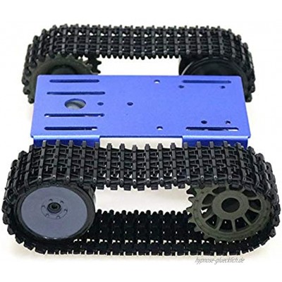 Festnight Verfolgungsroboter Smart Car Plattform Robotik Kits Roboter Panzer Raupenfahrwerk DIY Kit Solide Roboter Plattform Panzer Mobile Plattform Roboter Spielzeug Plattform für Arduino