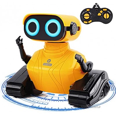 GILOBABY RC Roboter Spielzeug  Ferngesteuertes Autos Spielzeug  Fahrzeuge des Lernens und der Ausbildungs Technik Ferngesteuertes Roboter mit Lichtern Ton  Geschenke für Kinder 3 4 5 6 7 8 Jahre