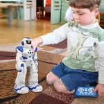 HUSAN Kinder Ferngesteuerter Roboter Intelligenter Tanzen-Roboter mit Infrarotprüfer-Spielwaren programmierbar singend LED-Augen Gesten-abfühlender Roboter der Kinder