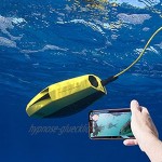JINFENFG Wasserdichter intelligenter Roboter mit Kamera Fernbedienung U-Boot 1080P HD-Kamera Elektrisches RC-Boot Tragbare Unterwasserdrohne nach oben und unten einstellbar 45 Grad Tauchtiefe 15 Meter