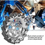 Jopwkuin Mecanum-Rad einfache Installation Unabhängiger Antrieb 6-Zoll-Mecanum-Rad und angemessen für Auto für Industrie für Roboter