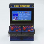 Thumbs Up 2 Player Retro Arcade Machine Orb Mini Arcade Machine mit Dual-Controller Inkl. 300x 8-Bit Spielen Dunkelblau
