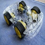 Unbekannt 4 Rad Smart Robot Car Chassis Kits HC SR04 Sonic Tracking Modul DIY Tool Kompatibel Für Arduino