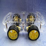 Unbekannt 4 Rad Smart Robot Car Chassis Kits HC SR04 Sonic Tracking Modul DIY Tool Kompatibel Für Arduino