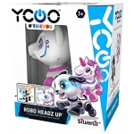 Ycoo 88525 YCOO-88525-Robo Headz Up-Einhornroboter-Ton-und Lichteffekten-Bewegt Sich vorwärts + rückwärts + seinen Kopf Roboter für Kinder-Spielzeug für Kleinkinder-13 cm-Ab 3 Jahren Einhorn