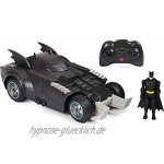 Batman Set ferngesteuertes Batmobile mit 10cm Batman-Figur und zusätzliche 10cm Action-Figur Zufallsauswahl