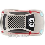 Chicco Fiat 500 Sport Ferngesteuertes Auto für Kinder Funkgesteuertes Auto mit intuitivem Lenkrad RC Auto mit Sounds und Hupe Weiß Kinderspielzeug 2-6 Jahre