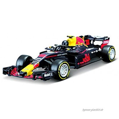 Maisto Tech R C Red Bull RB14 '18: Ferngesteuertes Auto Max Verstappen 1:24 Original Formel 1 22 cm schwarz 581380