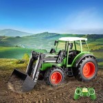 s-idee® S356 RC Traktor 1:16 mit 2,4 GHz ferngesteuert mit Licht und Sound Buldog