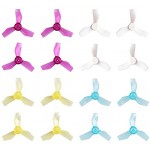 BETAFPV Gemfan 16pcs 31mm 3-Blade Props with 1.0 mm Shaft Micro Whoop Drone Propellers for Tiny Whoop FPV Racing Whoop Like Meteor65 Quadcopter