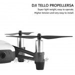 Dilwe Tello Propeller Schnellspanner Premium Kohlefaser Drone Propeller Set für DJI Tello Drone Quadcopter 2 Paar Set schwarz