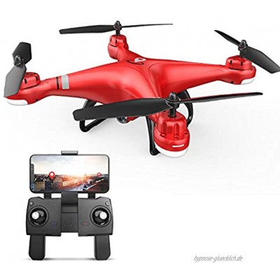Eanling GPS Drohne HS110G mit Kamera 1080P HD,WiFi FPV Live Übertragung,RC Quadrocopter ferngesteuert mit Live Video,Auto Rückkehr,längere Flugzeit,angelegte Flugpfade,Follow Me für Kind und Anfänger