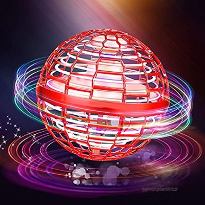 Flynova pro 360° drehbares Flynova mit Licht 3-farbiger Flugball geeignet für Kinderspiele und Dekompression für Erwachsene innen und außen