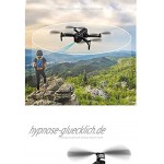 HaoLi WiFi-Drohne mit 1080P HD-Kamera Sprachsteuerung Weitwinkel-Live-Video-RC-Quadcopter mit Höhenhaltung mit Gravity Senso One Key Start Landing Schwarz 4K Fengong Farbe: Schwarz 1080P
