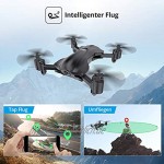 Holy Stone Faltbare GPS Drohne HS165 mit 2K Kamera HD Live Übertragung für Anfänger,RC Quadrocopter Ferngesteuert mit lange Flugzeit,Follow Me Return Home,5G Wlan Tap Fly Ideal für Kinder inkl.Koffer