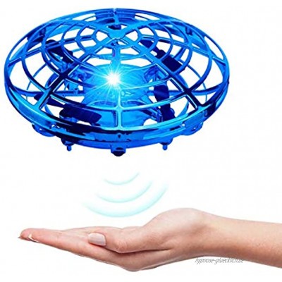 Kriogor UFO Mini Drohne UFO Flying Ball Fliegendes Spielzeug Helikopter mit 360° Rotierenden und LED für 4-8 Jahren Kinder