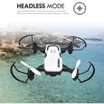 SIMREX X300C Mini Drohne mit Kamera WiFi HD FPV Faltbarer RC Quadcopter RTF 4CH 2,4Ghz Fernbedienung [Altitude Hold] Super Easy Fly für das Training Weiß