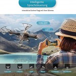SP600 Drohne mit Kamera 720P HD 30 Minuten Flugzeit Live Übertragung WiFi FPV RC Quadcopter,120° Weitwinkel Hochhaltung 360°Flips Flugbahnflug Kopfloser Modus