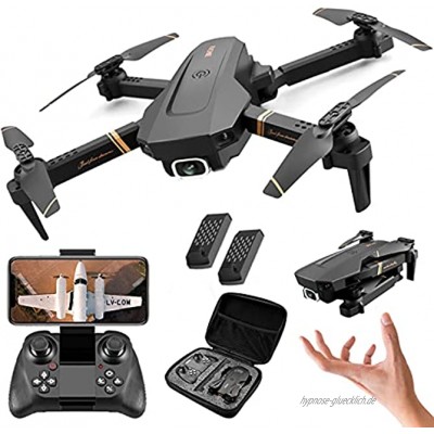 XFTOPSE Drohne mit Kamera 4K HD Lange Flugzeit 20 Minuten Dual Camera WiFi FPV Live Übertragung Mini Drone Bausatz mit Gimbal Faltbare RC Quadcopter mit Follow Me Funktion für Anfänger
