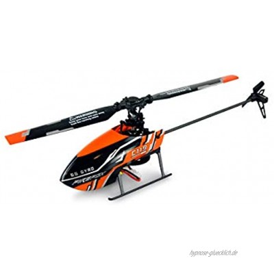 Amewi 25312 AFX4 Single-Rotor Helikopter 4-Kanal 6G RTF 2,4GHz RC Hubschrauber Schwarz-orange