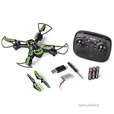 Carson 500507154 X4 Toxic Spider 2.0 RTF 100% flugfertig Ferngesteuerter RC Quadcopter inkl. Batterien und Fernsteuerung