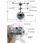Egosy RC Fliegender Ball Fliegendes Spielzeug RC Drone Hubschrauberkugel mit Shinning LED-Beleuchtung Elektrische Micro Flugzeuge Geschenk für Kinder Spielzeug