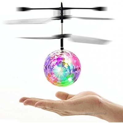 Egosy RC Fliegender Ball Fliegendes Spielzeug RC Drone Hubschrauberkugel mit Shinning LED-Beleuchtung Elektrische Micro Flugzeuge Geschenk für Kinder Spielzeug