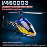 LAKA Elektrischer RC-Hubschrauber Modell Walkera V450D03 6CH 3D 6-Achsen-Gyro-System 2.4G Stabilisierungssystem für bürstenlose Doppelmotoren Flugzeug-Kit mit DEVO7-Fernbedienung