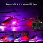 PCARM Große Riese Allround Outdoor RC Hubschrauber mit Gyro LED-Licht 85cm Radio Fernbedienung 3.5 Kanäle Hubschrauber Junge Lade Elektrische Flugzeug Drohne Anfänger Einfache Lerne für Kinder Alter 6