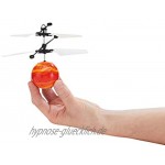 Revell Control 24977 RC CopterBall im Design des Mars mit LED-Beleuchtung Infrarot-Pistolenfernsteuerung Akku USB-Ladekabel Ferngesteuerter Fliegender Ball Flyball bunt