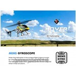 SUNI RC Hubschraube 3D 4CH Flugzeug Fernbedienung Stunt Helikopter Mittelgroßes Bürstenloses Flugzeug Ferngesteuerter Hubschrauber für Einsteiger Bestes Hubschrauber Spielzeug Geschenk