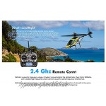 SUNI RC Hubschraube 3D 4CH Flugzeug Fernbedienung Stunt Helikopter Mittelgroßes Bürstenloses Flugzeug Ferngesteuerter Hubschrauber für Einsteiger Bestes Hubschrauber Spielzeug Geschenk