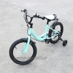 16 Zoll Kinderfahrrad für Mädchen und Jungen ab 4-8 Jahre mit Anti-Rutsch Stützräder Fahrrad für Kinder