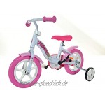 Dino Bikes Baby-Boys Kinderfahrrad Fahrrad Weiß Pink 10 Zoll