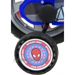 Kinderfahrrad 12 Zoll 2 bis 4 Jahre mit 2 Bremsen Kanister & Flaschenhalter dekorative Vorderplatte 2 Stabilisatoren + Helm Spiderman für Jungen Rot 12 Zoll