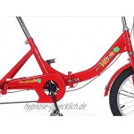 Mini 3 Rad Erwachsenen Dreirad Faltbar Cruiser Bike Behindertenrad Groß Korb Männer Frauen Picknicks Einkaufen 16 Zoll Rad Fahrrad Trike Rot