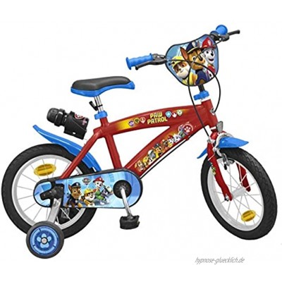 Unbekannt 14 Zoll Disney Kinder Jungen Disney Fahrrad Kinderfahrrad Jungenfahrrad Rad Bike Paw Patrol