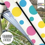 Wandtattoo Loft Fahrradaufkleber 42 STK. Kreise Punkte Pastellfarben Fahrrad Sticker Fahrraddesign Kinderfahrrad