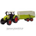 Dickie Toys CLAAS Ares Set großer Traktor mit Anhänger und Kippmechanismus 57 cm lang für Kinder ab 3 Jahren