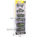 Dreamon Spielzeugautos Militär Fahrzeuge Spielzeug Set Mini Cars Modelle aus Metalllegierung für Kinder ab 3 Jahren,6 Pcs