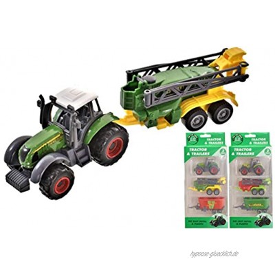 KandyToys TY2236 Traktor-und Anhänger-Set 2 Stück
