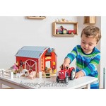 Le Toy Van – Pädagogischer Berties Trecker aus Holz | Bauernhof & Tiere-Sammlung | Holzfiguren-Spielset | Für Mädchen & Jungen | Geeignet für Kinder ab 3 Jahren