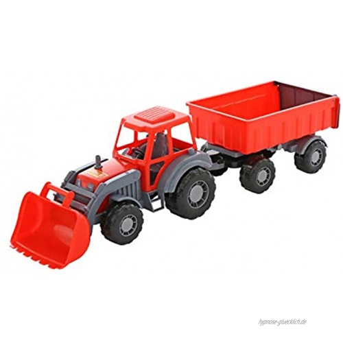 Polesie Traktor mit Anhänger Altai und Schaufel farblich sortiert 1 Stück