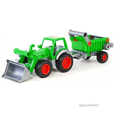 Wader Farmer Technic Traktor mit Frontlader und Anhänger