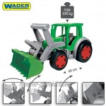 Wader XXL Gigant Traktor g Frontlader incl Anhänger Handwagen Trekker mit Hänger