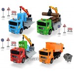 Dickie Toys 203744003 Heavy City Truck Man LKW Spielzeuglaster mit Friktion inkl. Zubehör bewegliche Teile 20 cm 4 Verschiedene Ausführungen ab 3 Jahren