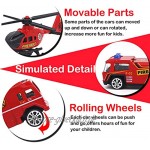 Dreamon Spielzeugautos Feuerwehrauto Fahrzeuge Feuerwehrmann Spielzeug Set Mini Cars für Kinder ab 3 Jahren,6 Pcs