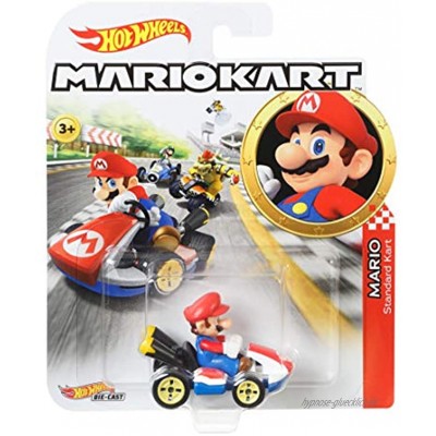 Hot Wheels GBG26 Mario Kart Replica 1:64 Die-Cast Spielzeugauto Mario Spielzeug ab 3 Jahren Mehrfarbig